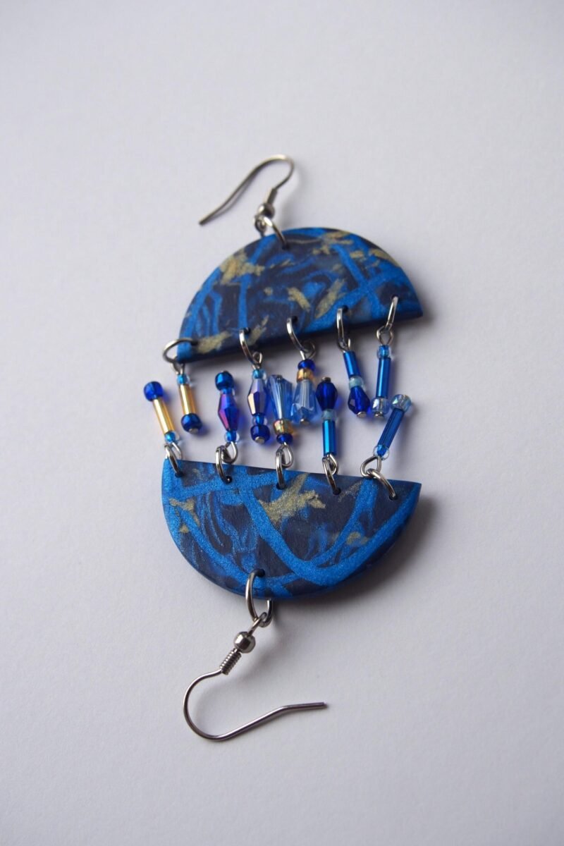 Blue Boho Earrings