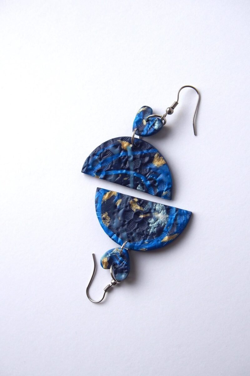 Heart & Half Moon Earrings