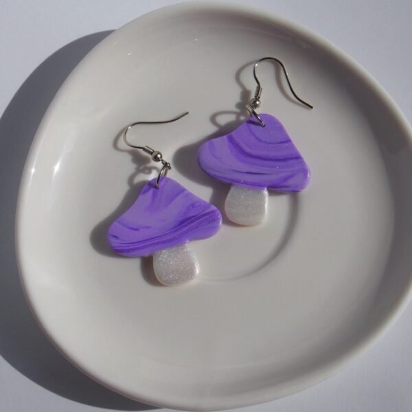Fairycore Mushroom Earrings