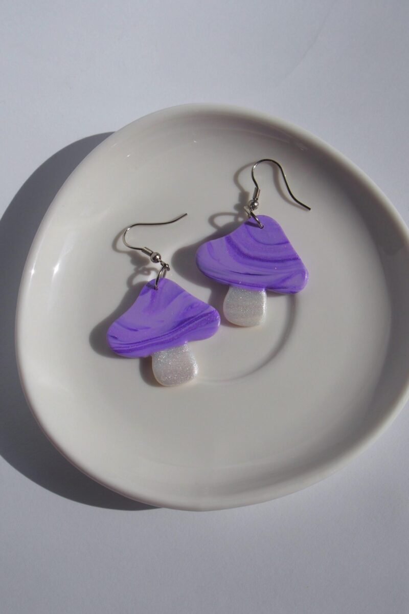 Fairycore Mushroom Earrings