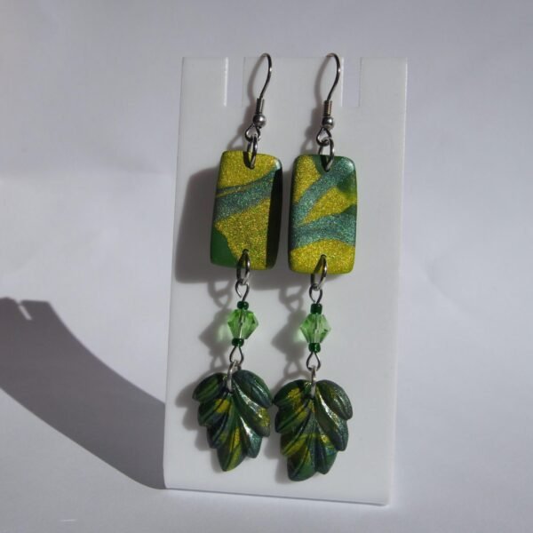 Long Fairycore Leaf Earrings