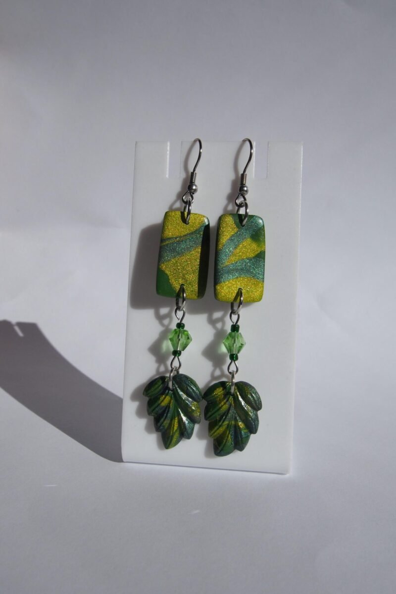 Long Fairycore Leaf Earrings
