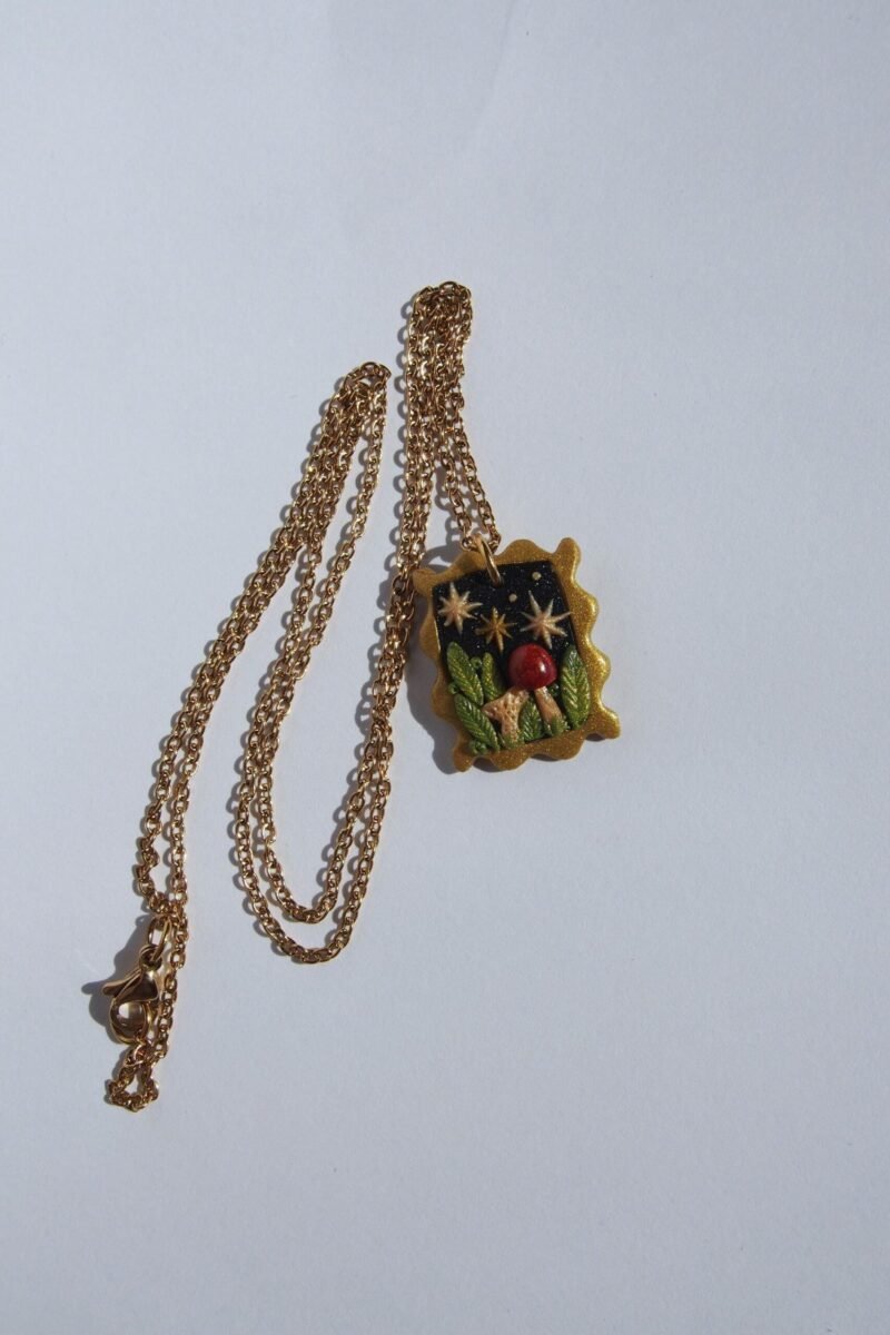 Fairycore Mushroom Necklace