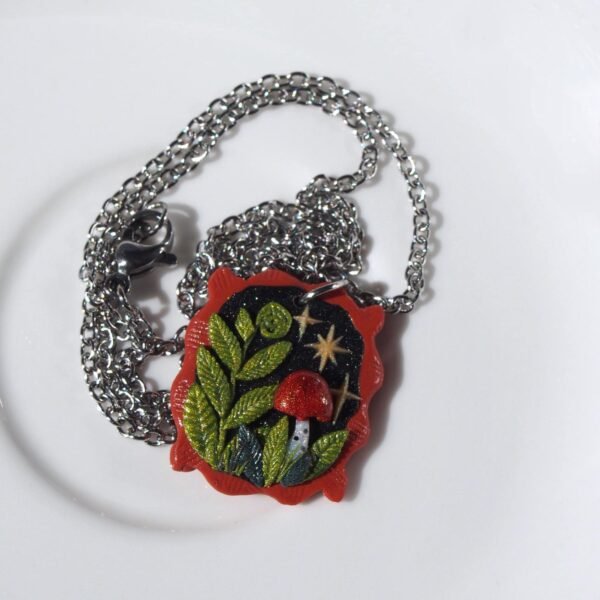 Celestial Mushroom Necklace