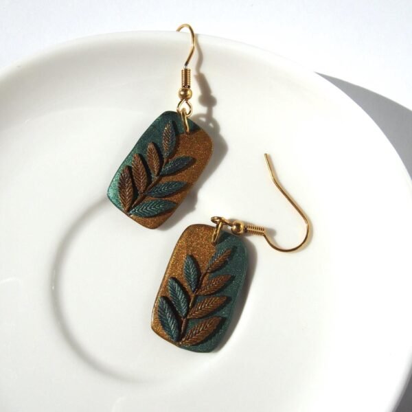 Handmade Leaf Earrings: Earthy Nature Dangles