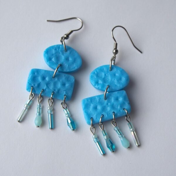 Sky Blue Boho Earrings | Dreamy Chandelier Earrings